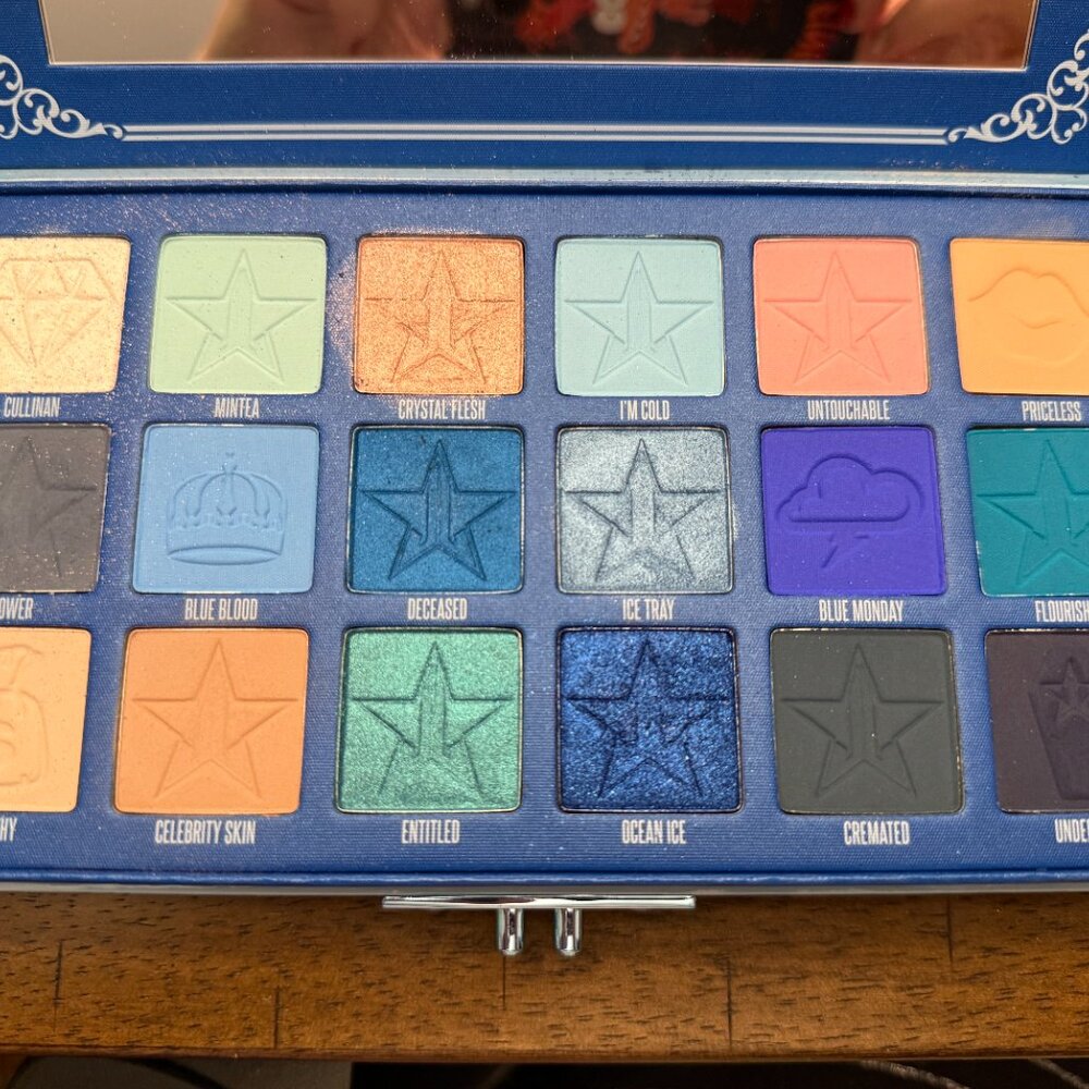 JEFFREE STAR BLUE BLOOD PALETTE NEW NEVER USED NO BOX - Picture 2 of 2